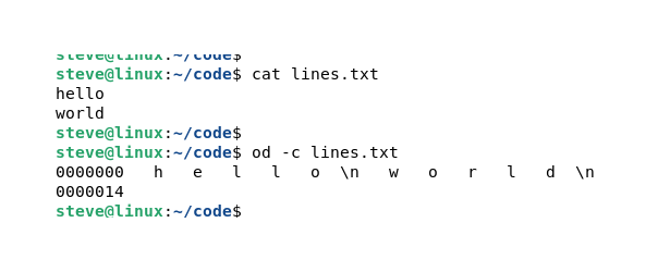 newline characters